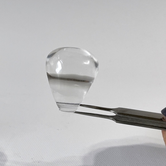 Vintage Lucite Ring Chunky Crystal Bubble Dome Statement Unisex Acrylic Jewelry - Picture 7 of 11